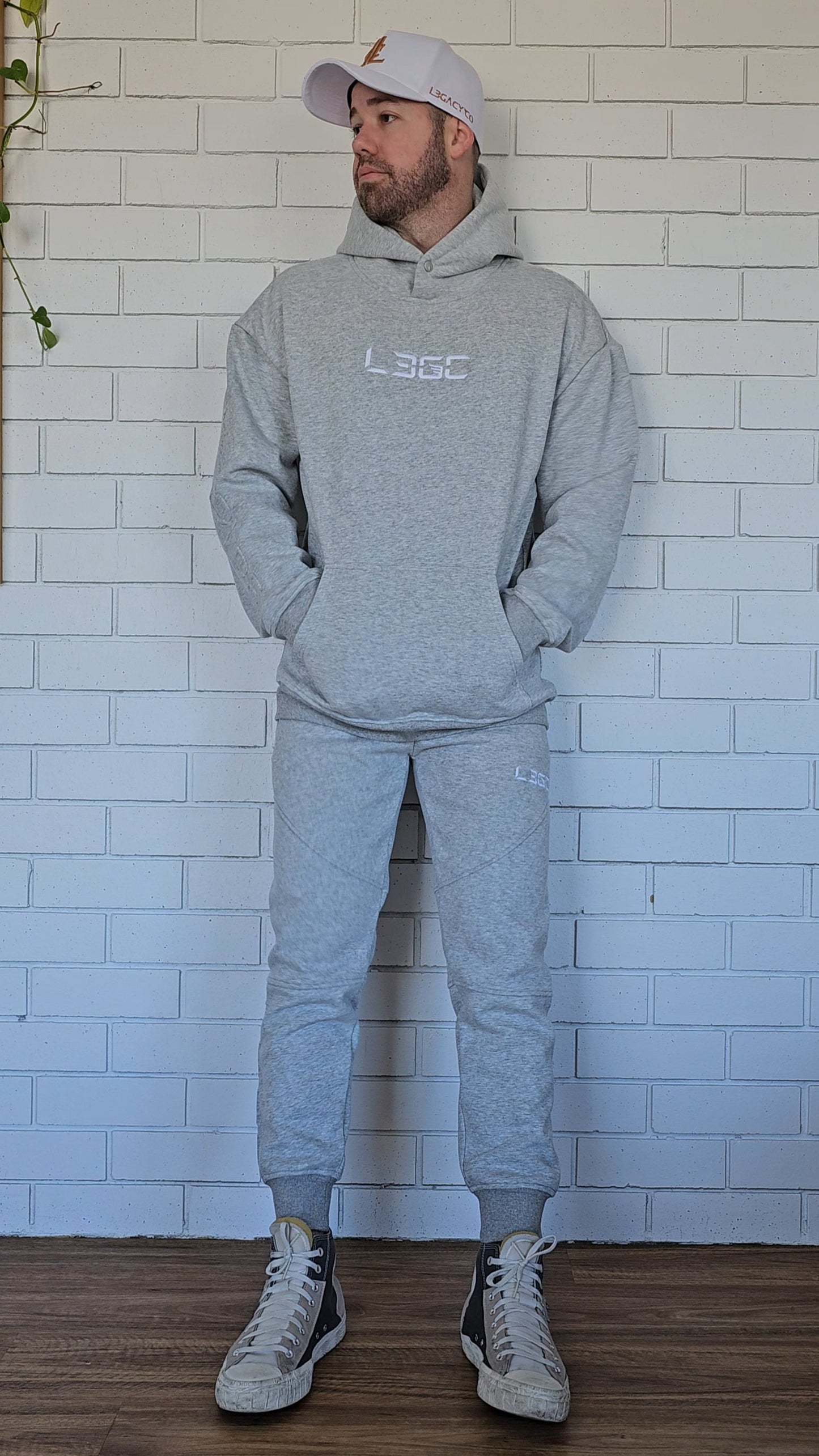 light grey hoodie