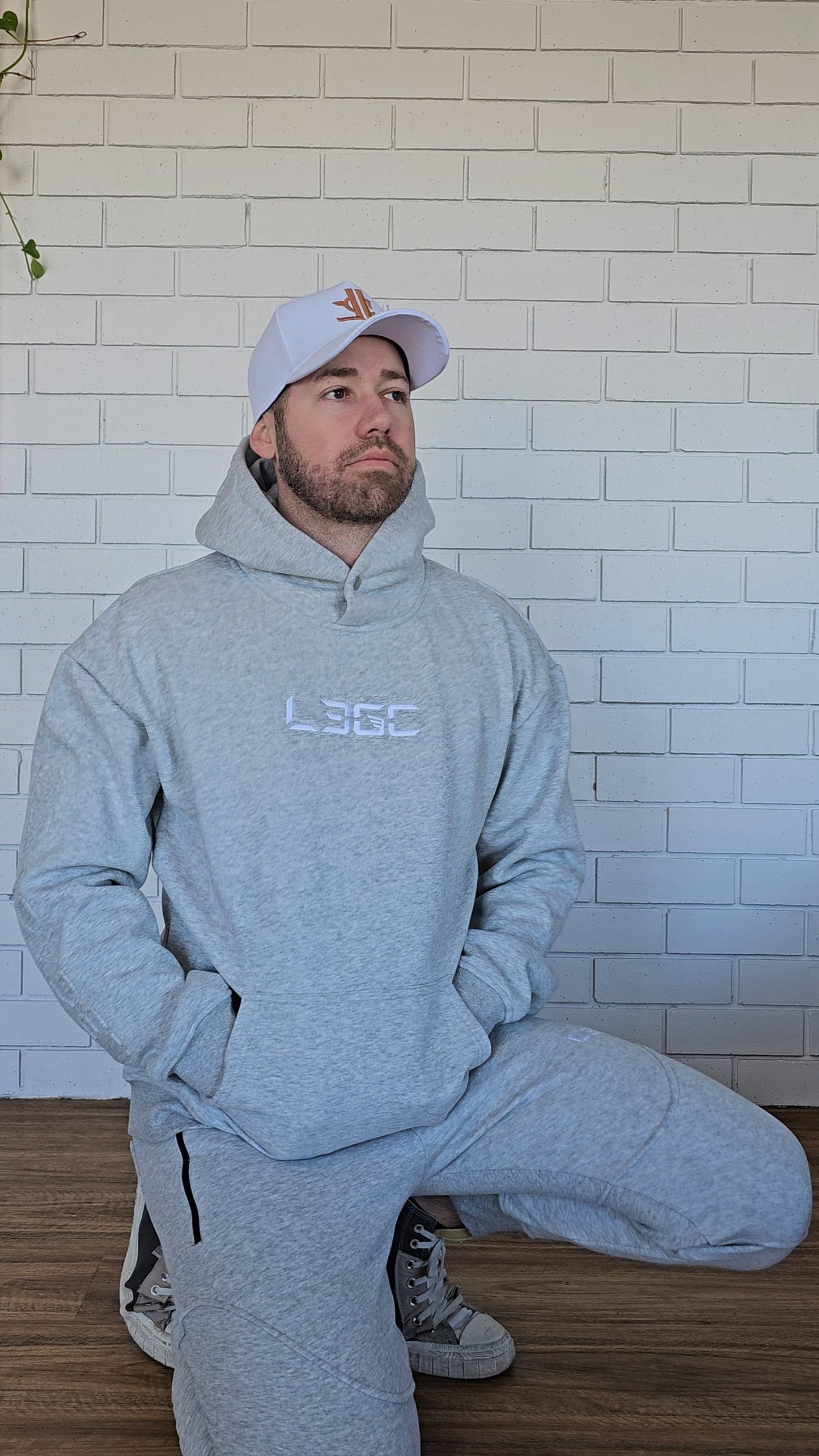 light grey hoodie