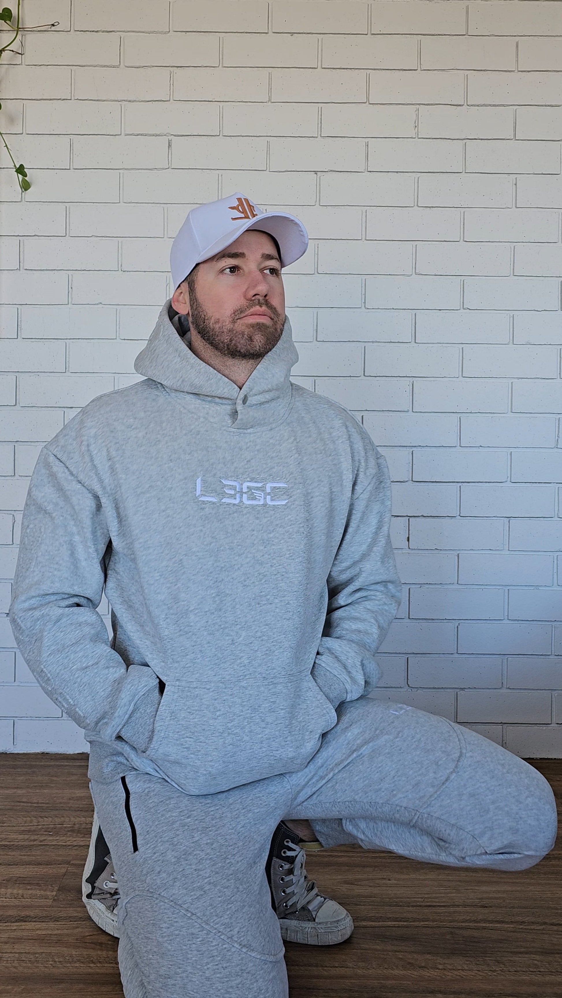 light grey hoodie